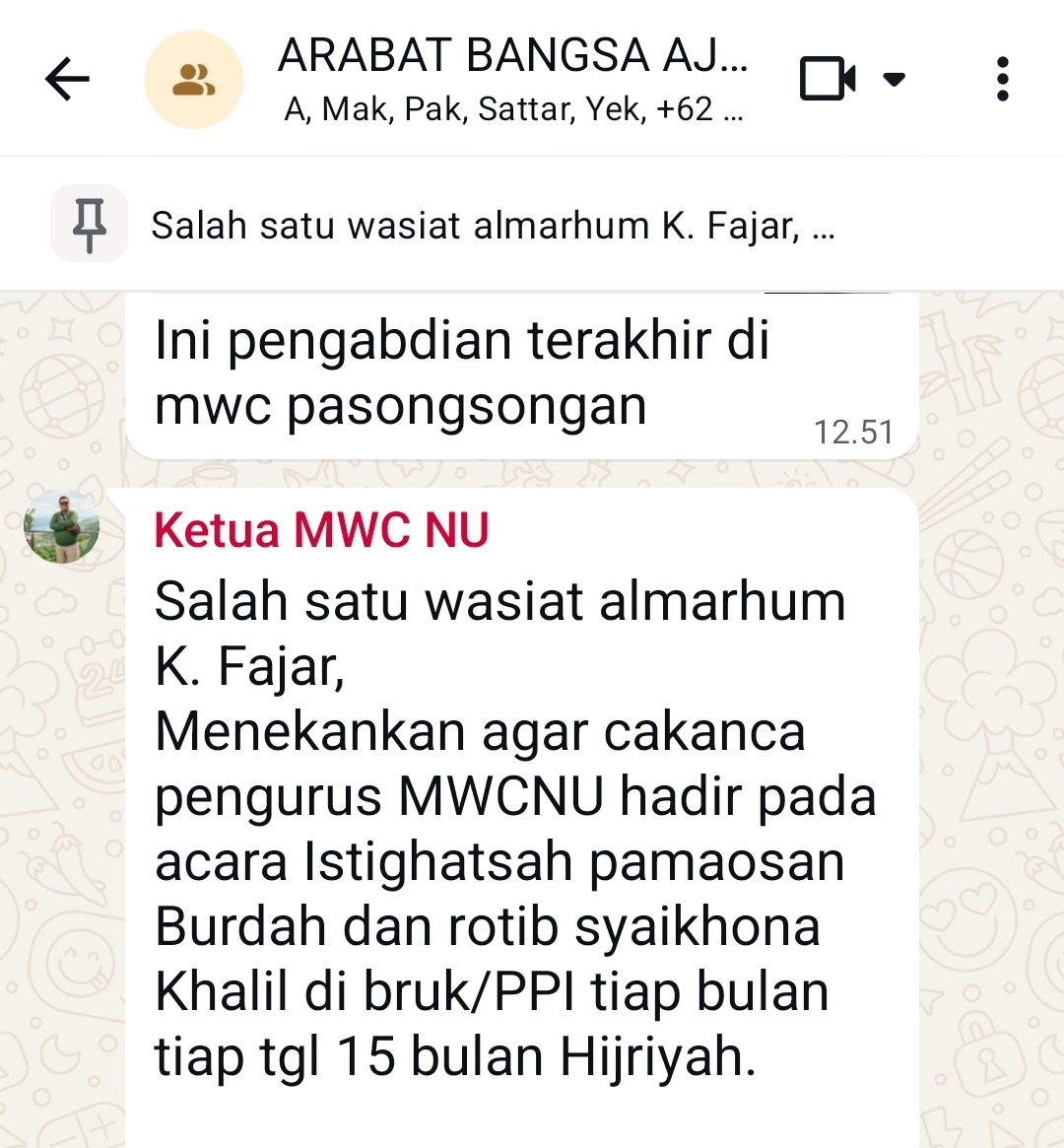 Kiai Riyadi Ingatkan Wasiat Wakil Rais MWCNU Pasongsongan Sebelum Meninggal
