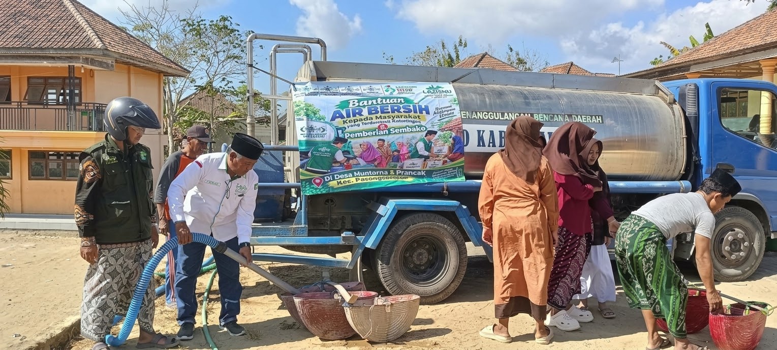 Respon Cepat, UPZIS LAZISNU MWCNU Pasongsongan dan ‎NU- CARE LAZISNU PCNU Sumenep Kerahkan Bantuan Air Bersih